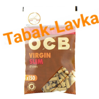 Фильтры для самокруток 6мм OCB Slim Virgin Unbleached (150 шт)