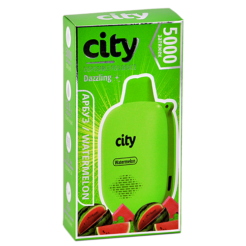 POD система City - Dazzling 5000 затяжек - Арбуз - 1,8% - (1 шт.)