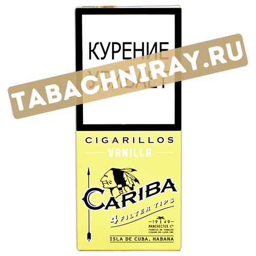 Сигариллы Cariba Wood Tip Vanilla - 4 шт.