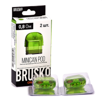 Сменный картридж Brusko MINICAN 3 мл - 0.8 Ом (Green) (2 шт.)