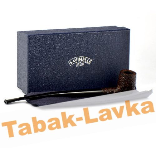 трубка Savinelli Churchwarden - Brownblast 104 (без фильтра)-1