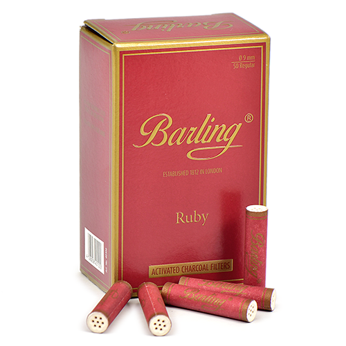 Фильтры Barling Ruby угольные 9 мм (50 шт.)