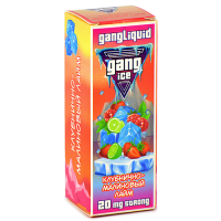 Жидкость для эл. сигарет - Gang Ice - Клубнично-малиновый лайм  - (30 мл)