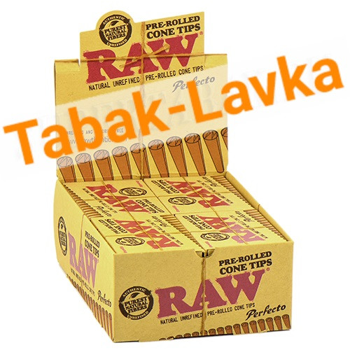 Бумажные фильтры RAW - Конические PRE-Rolled TIPS (21 шт) Perfecto-2