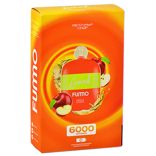 POD система Fummo - Grand 6000 затяжек - Яблочный сидр - 2% - (1 шт.)