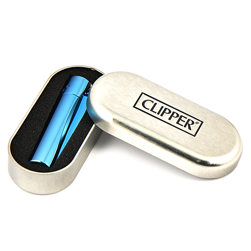 Зажигалка Clipper - СМOS121 (Blue & Silver)-2