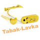 Зажигалка трубочная Im Corona 64-5110 Old Boy White Goldplated