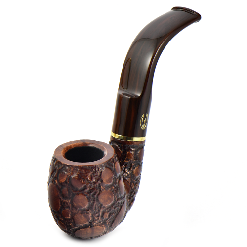 Трубка Savinelli Alligator - Brown 614 (фильтр 9 мм)-1