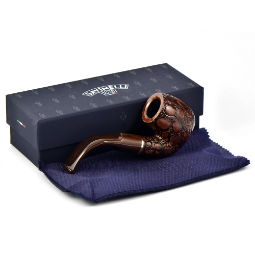 Трубка Savinelli Alligator - Brown 614 (фильтр 9 мм)-2