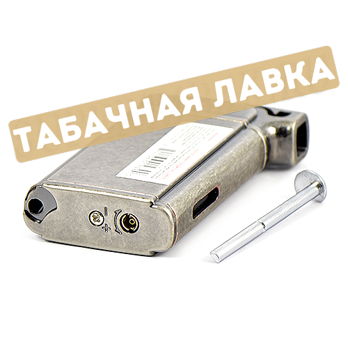 Зажигалка трубочная Vertigo - Crosby Pipe - Silver-3