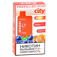 Картридж City Energy 10.000 - Черника - Апельсин (1 шт.)