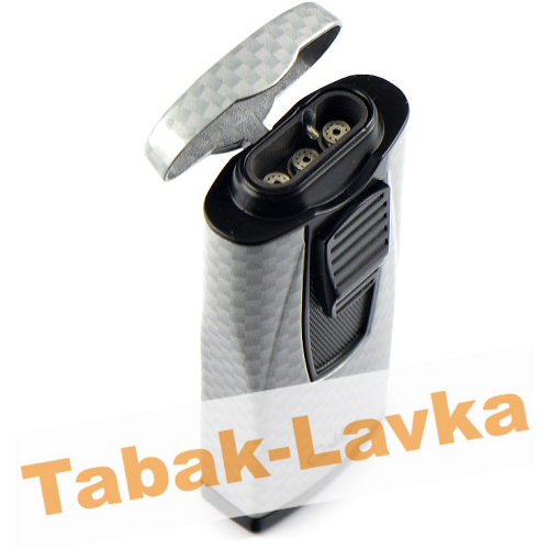 Зажигалка Colibri Monaco - LI 880 T11 (Carbon Fiber - Silver)-1