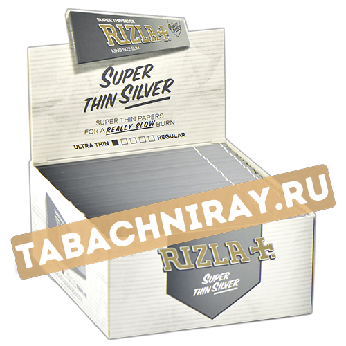 Бумага самокруточная Rizla+ KING SIZE - Super Thin Silver (32 шт)-1