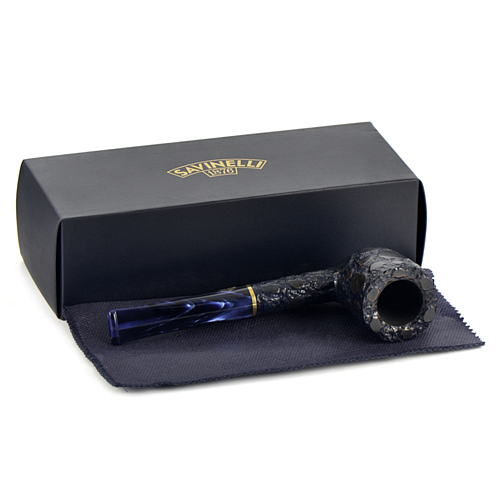 Трубка Savinelli Alligator - Blue 412 (6 мм фильтр)-1