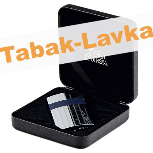 Зажигалка Lubinski Mantova WA550 - 3 Silver\Blue (турбо)-1