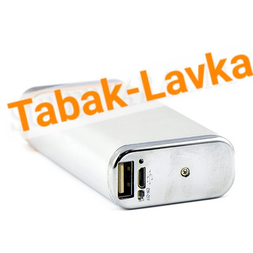 Электроимпульсная Зажигалка Xintail с Power-Банком и фонариком - LA-1122 - Silver-1