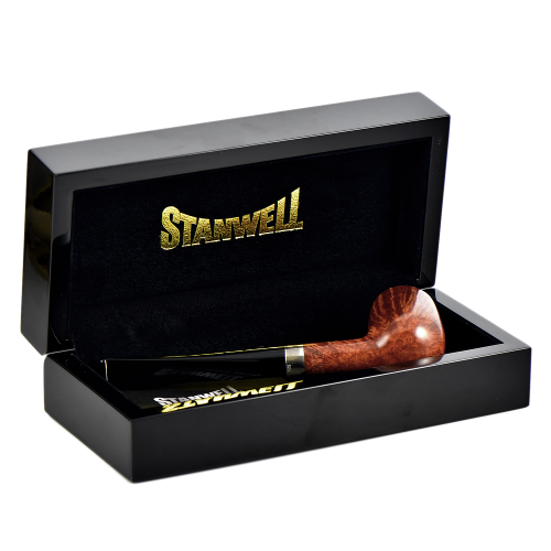 Трубка Stanwell Flame Grain Silver Mounted - 29 (без фильтра)-7