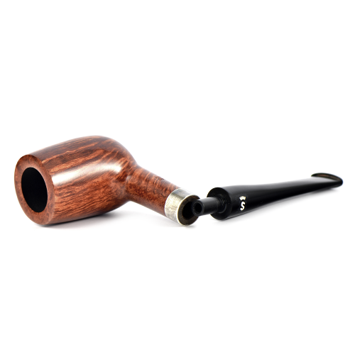 Трубка Stanwell Flame Grain Silver Mounted - 29 (без фильтра)-6