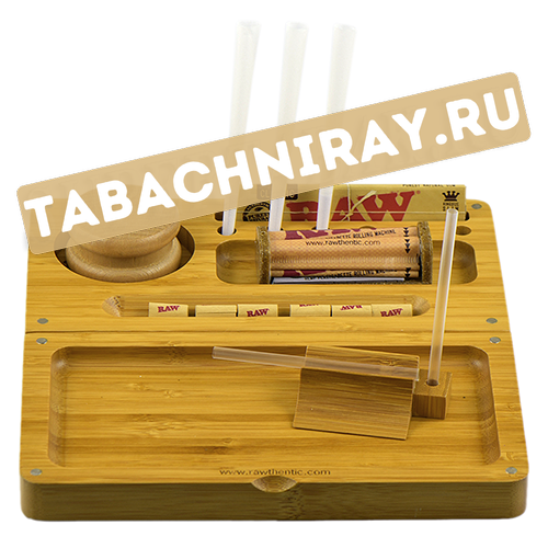 Набор для скручивания самокруток - RAW Tray Bamboo Flip-2