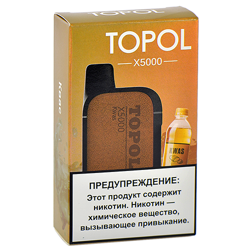 POD система TOPOL X - 5000 затяжек - Квас - 2% - (1 шт.)