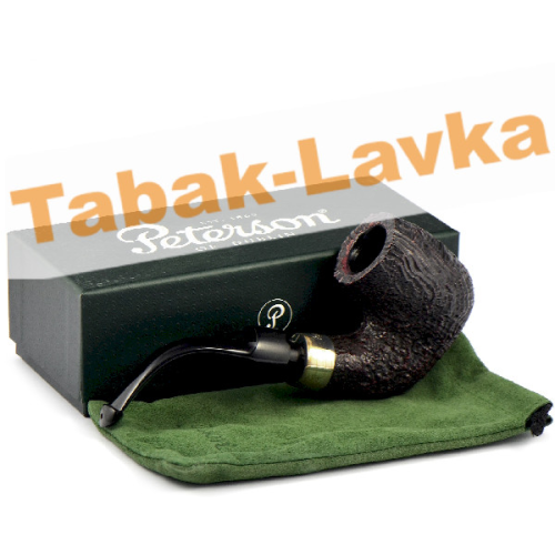 Трубка Peterson House Pipe - Sandblasted Bent P-Lip (без фильтра)-2