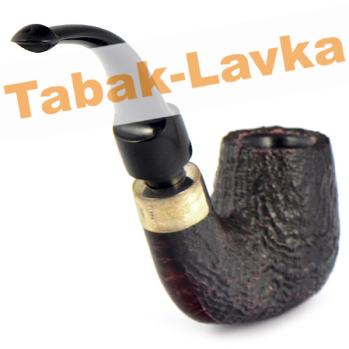 Трубка Peterson House Pipe - Sandblasted Bent P-Lip (без фильтра)-3