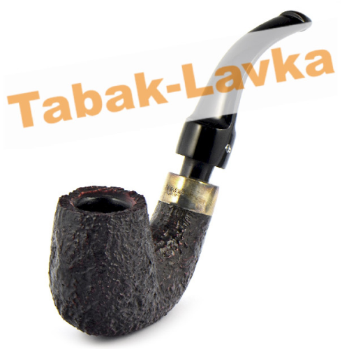 Трубка Peterson House Pipe - Sandblasted Bent P-Lip (без фильтра)-4