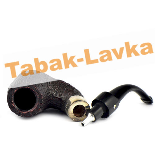 Трубка Peterson House Pipe - Sandblasted Bent P-Lip (без фильтра)-6