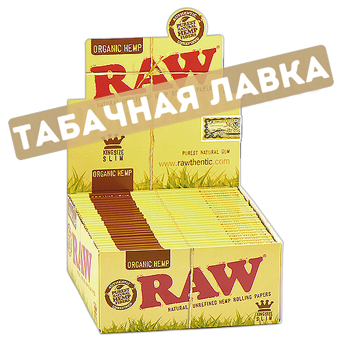 Бумага самокруточная RAW - KING SIZE - Organic Hemp (32 шт)-1