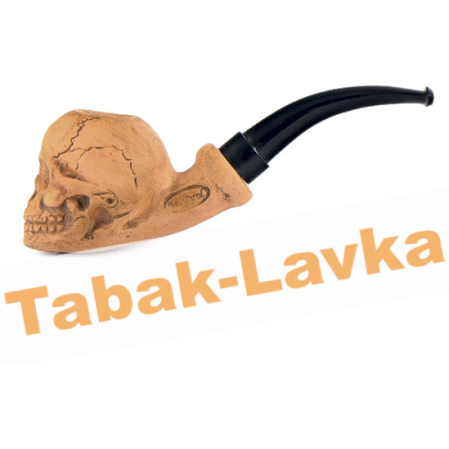 Трубка глиняная Parol - Арт. P50013 - Skull - 01 (фильтр 9 мм)-3