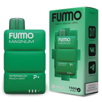 POD система Fummo - Magnum 7500 затяжек - Арбуз - Персик - Мята - 2% - (1 шт.)