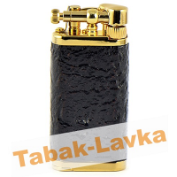 Зажигалка трубочная Im Corona 64-5003 Old Boy Gold Plated Sandblast Briar