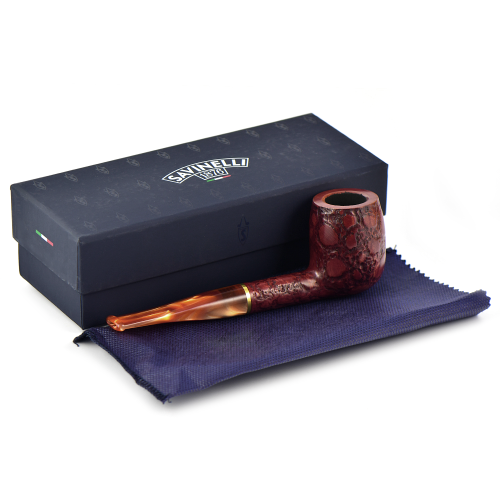 Трубка Savinelli Alligator - Red 128 (фильтр 9 мм)-3