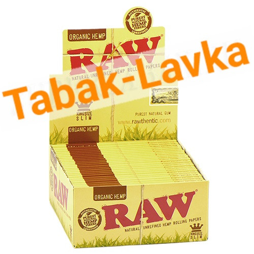 Бумага самокруточная RAW - KING SIZE - Organic Hemp (32 шт)-1