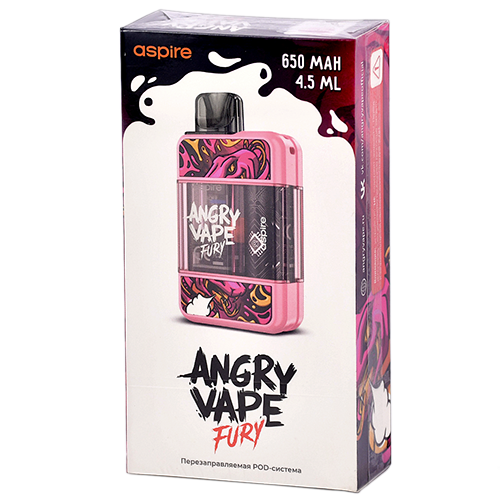 Многоразовая POD-система Brusko Angry Vape Fury - Pink