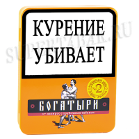 Папиросы Богатыри с трубочным табачком - № 2 (Ваниль) - (МРЦ 380)