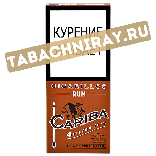 Сигариллы Cariba Wood Tip Rum - 4 шт.