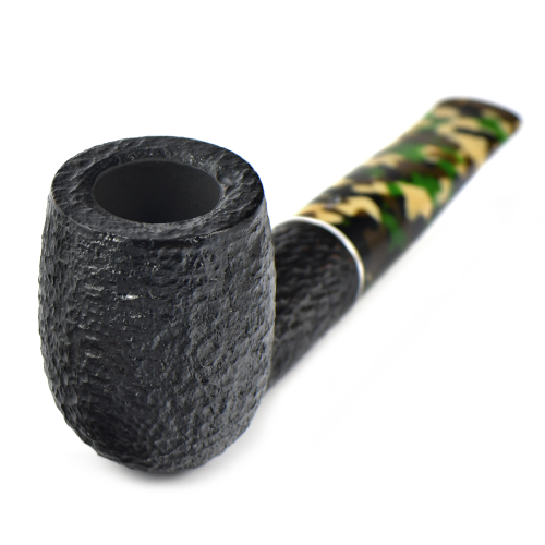 Трубка Savinelli Camouflage - Rustic Black 101 (фильтр 9 мм)-4