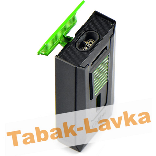 Зажигалка Colibri Slide LI850 T16 - Slide Black\Green (Сигарная)-1