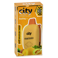 POD система City - Dazzling 5000 затяжек - Ананас - Мускатная дыня - 1,8% - (1 шт.)