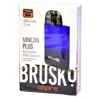 Многоразовая POD-система Brusko MINICAN PLUS Black-Blue Gradient