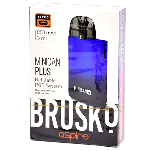 Многоразовая POD-система Brusko MINICAN PLUS Black-Blue Gradient