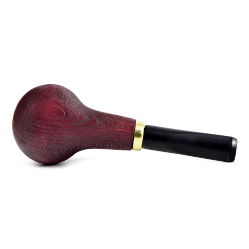 Трубка WoodPipe - Груша - Short (малая-прямая) - SandBlast Red (фильтр 9 мм)-4