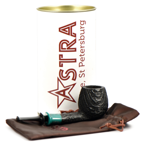 Трубка Astra - 1-326 Spigot Apple - Morta Black Blast (без фильтра)-3