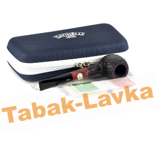 Трубка Savinelli Football - Rustic Black (6 мм фильтр)-4