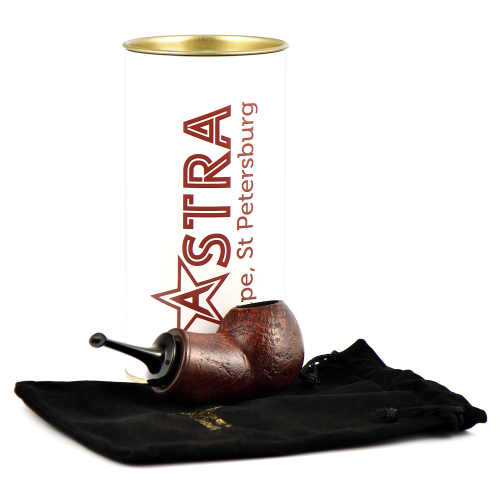 Трубка Astra 163 - Reverse Calabash Bent Apple - Brown Blast (без фильтра)-1