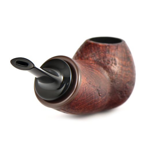 Трубка Astra 163 - Reverse Calabash Bent Apple - Brown Blast (без фильтра)-5