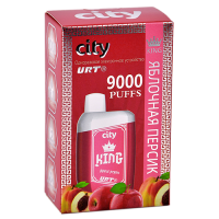 POD система City - King 9000 затяжек - Яблоко - Персик - 1,8% - (1 шт.)