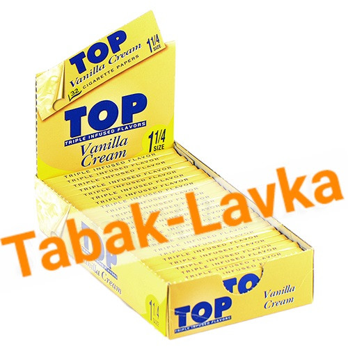 Бумага самокруточная TOP 78 mm - Vanilla Cream (Ваниль)-1