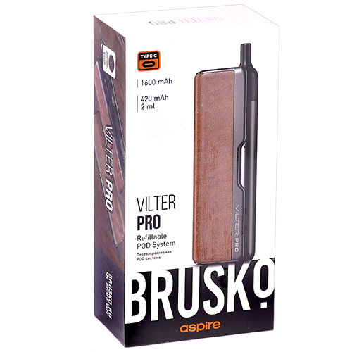 Многоразовая POD-система Brusko VILTER Pro - Gunmetal & Brown